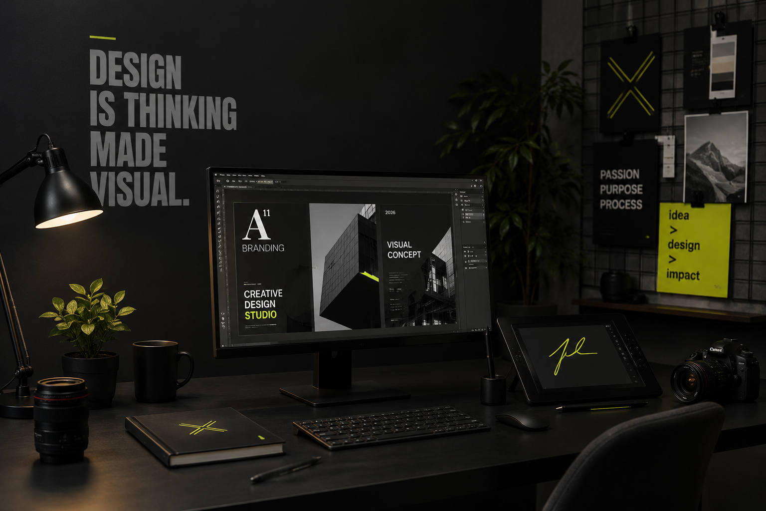 Creative graphic design showcase